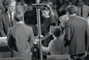 Jacqueline Kennedy and Her Children at Robert Kennedy's Funeral